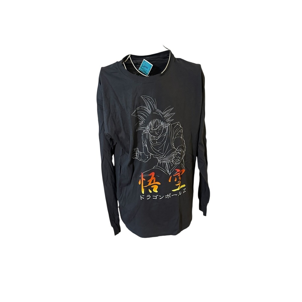 New Dragon Ball Z Goku Graphic Long Sleeve Shirt Black Mens Large DBZ Anime - Picture 4 of 9